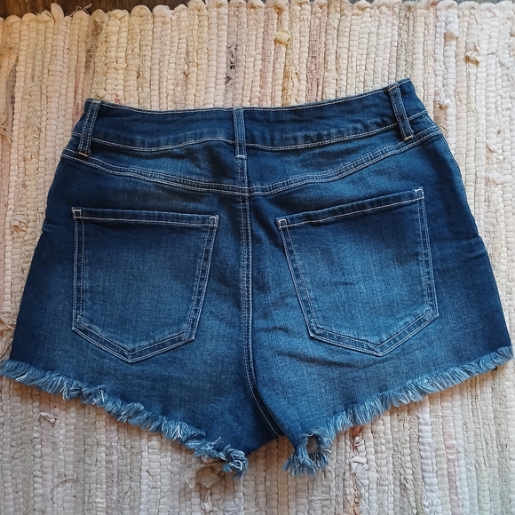NEW YORK REWASH Shorts Bermuda High Rise Cotton blue womens used sz 9/29 summer - Picture 8 of 8
